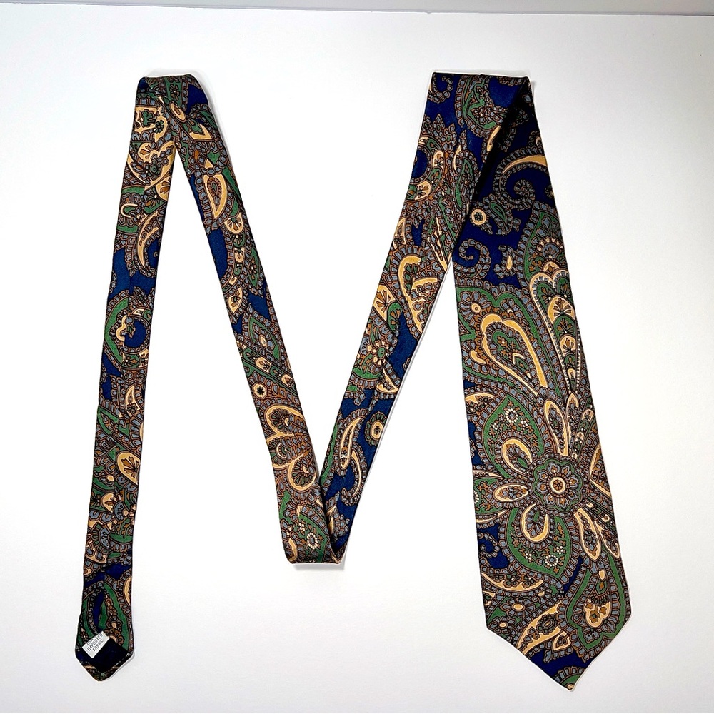 Barry of London Vintage Tie Paisley 100% Silk Made in the USA